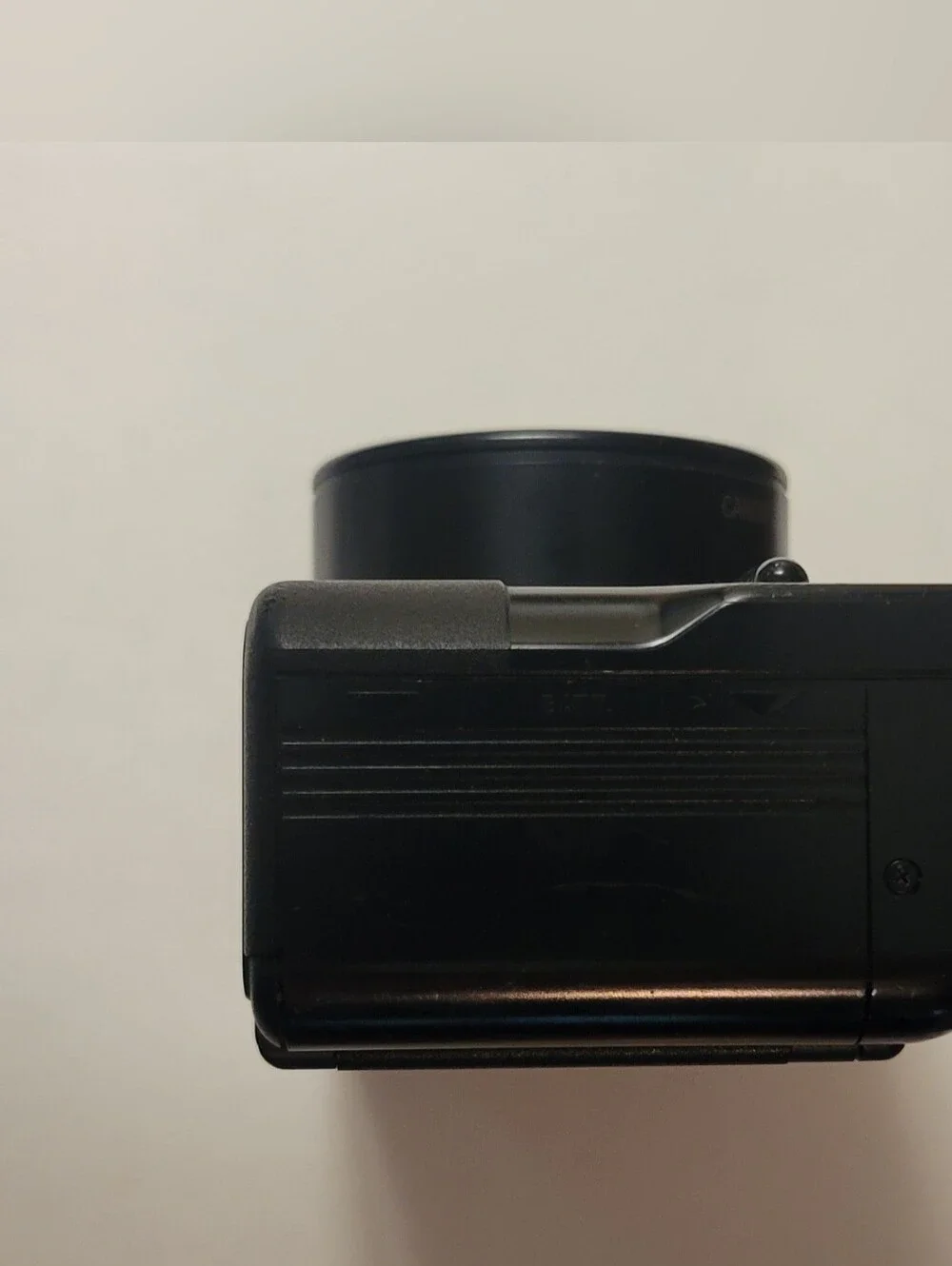 Canon MegaZoom 105 Black Point-and-Shoot Film Camera with Red Accent